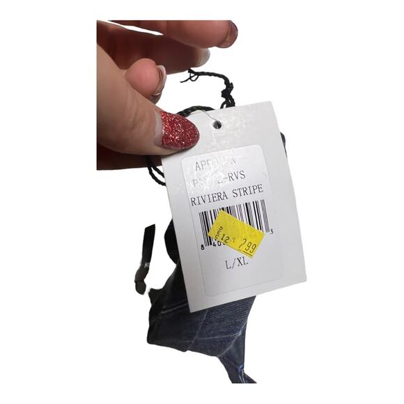 NWT Appaman Fine Tailoring Blue Riviera Stripe L/XL Kids Neck Tie - Picture 5 of 7